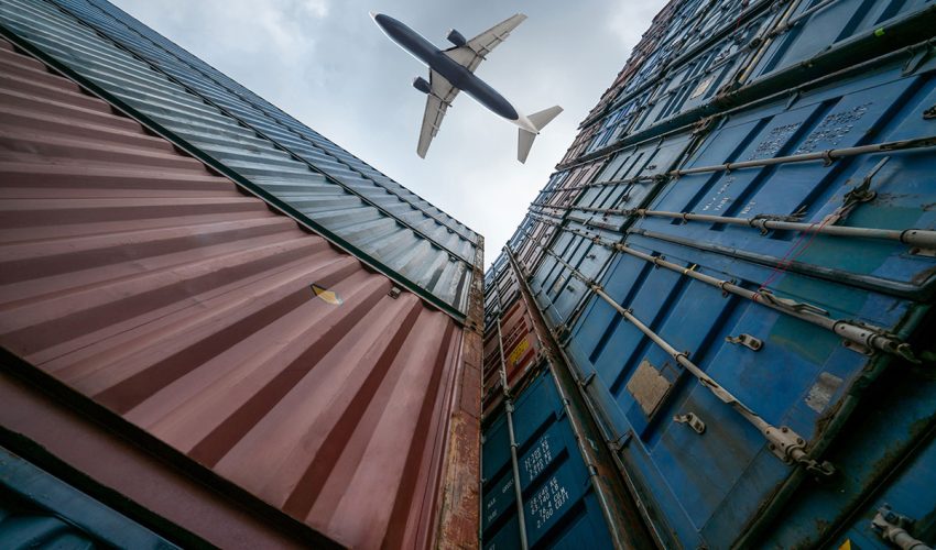 plane-over-containers